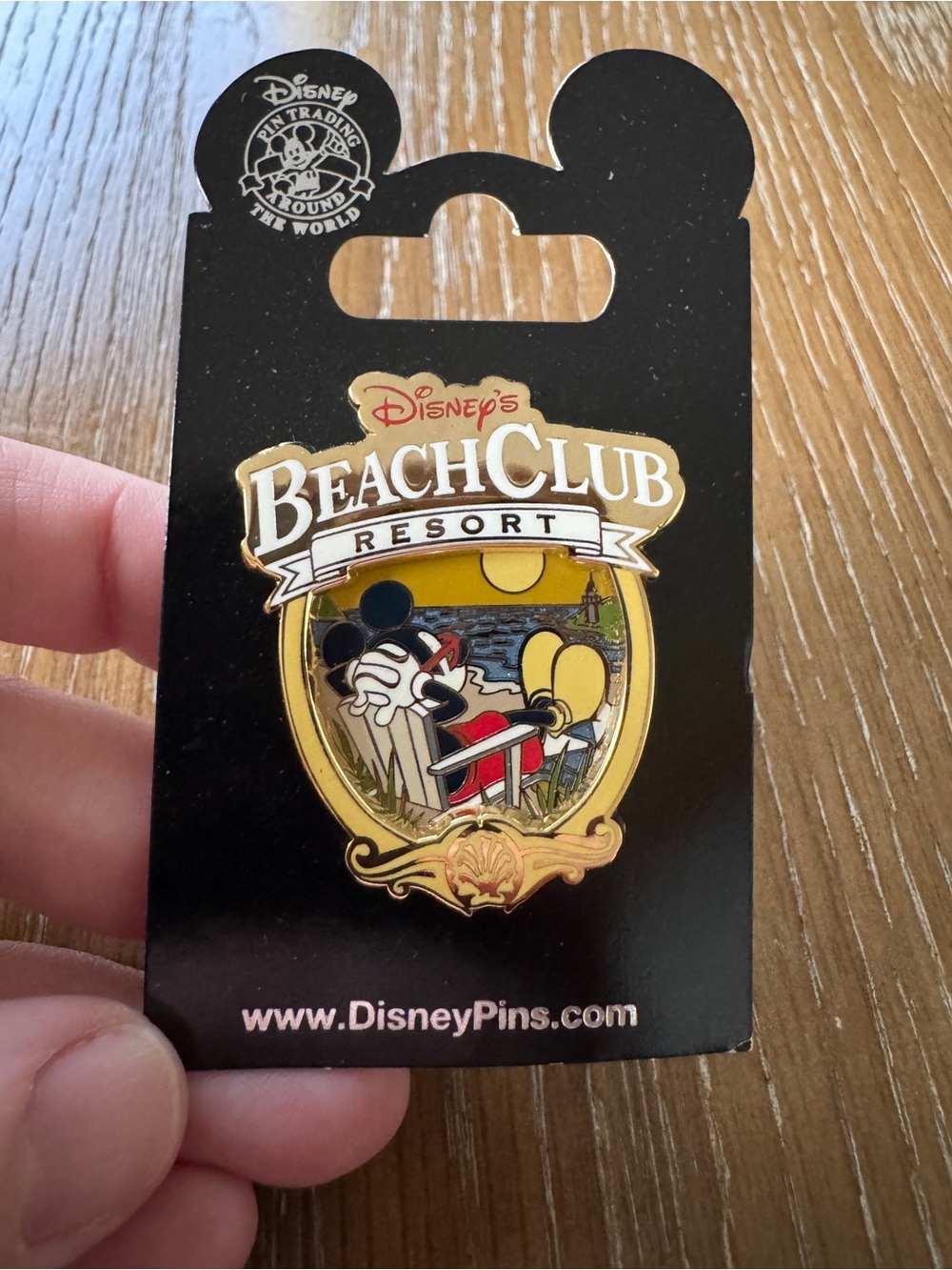 Disney Walt Disney World Beach Club Resort Mickey Mouse Single Pin Mickey Icon